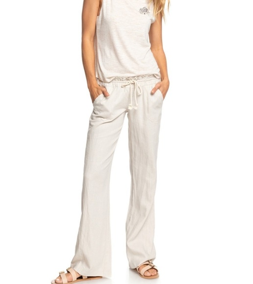 Roxy Pants - Roxy Oceanside Linen Pants